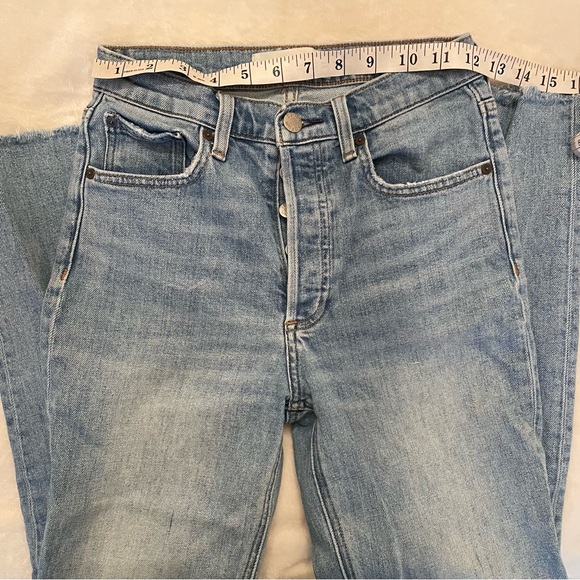 Denim Forum The Arlo High Rise Straight High-waisted straight jeans blue - Picture 9 of 13